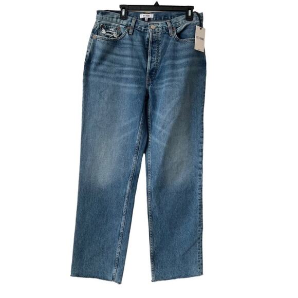 RE/DONE 90s Comfy  Jeans In Chilled Indigo Blue Size 30 - Picture 3 of 15